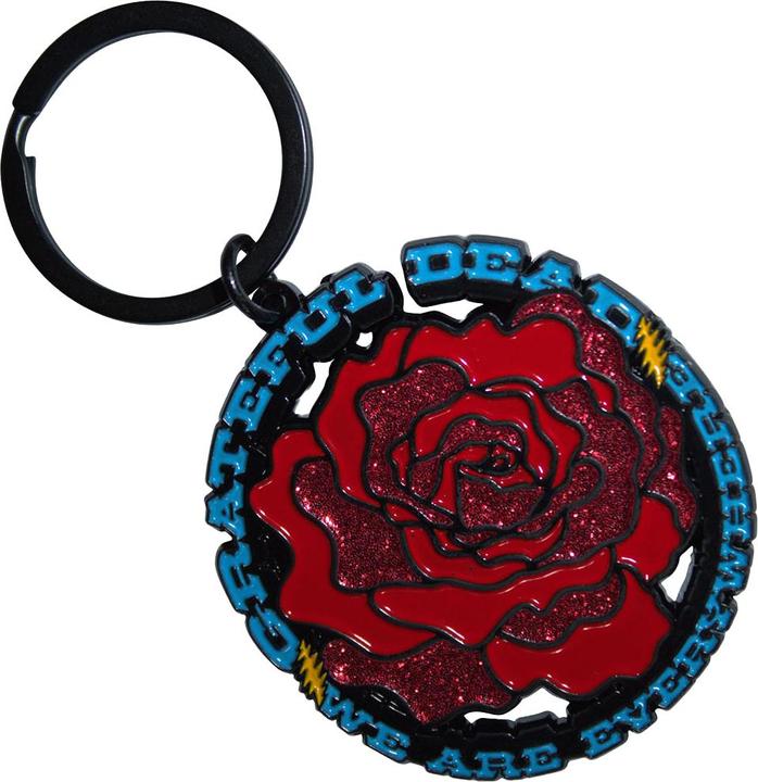 Actual product image Grateful Dead We Are Everywhere Rose Keyring