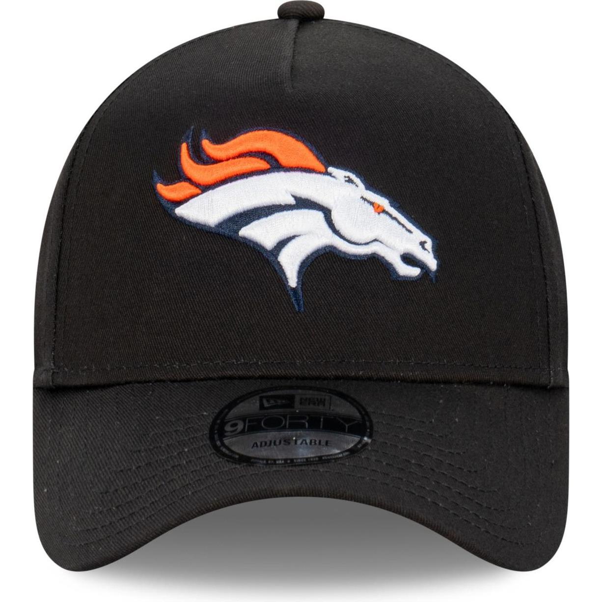 Thumbnail - New Era, Herren, Cap, 9Forty A-Frame Cap - NFL Denver Broncos schwarz, Schwarz, (One Size)