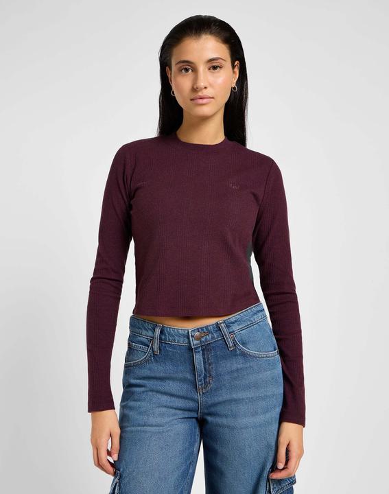 Produktbild Lee Langarmshirt Longsleeves Cropped Rib Tee (L)