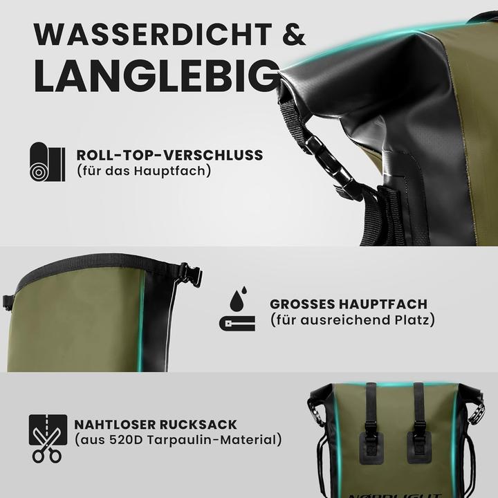 Produktbild Nordlight Wasserdichter Rucksack (35 l)