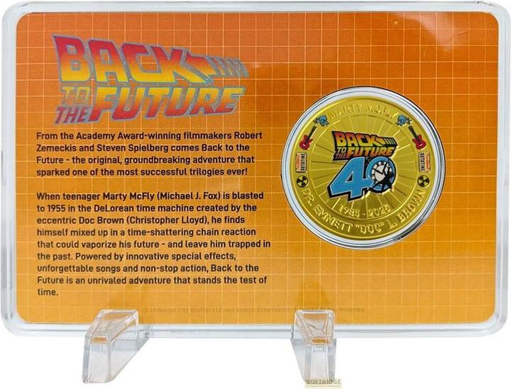 Produktbild Fanattik Zurück in die Zukunft Sammelmünze 40th Anniversary Limited Edition