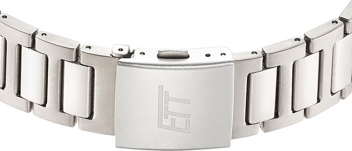 Actual product image ETT EGT-11467-11M Solar Drive Radio Controlled Watch Everest II Titanium Men's Watch 41mm 5ATM (Digital watch, Analogue wristwatch, Radio-controlled clock, 41 mm)