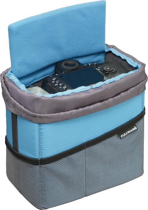 Produktbild Cullmann CAMERA CONTAINER (medium) cyan/grey, camera insert (Kamera Schultertasche)