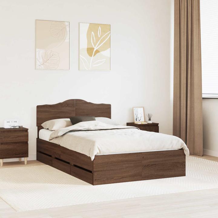 Produktbild vidaXL Modernes Bett (135 x 190 cm)
