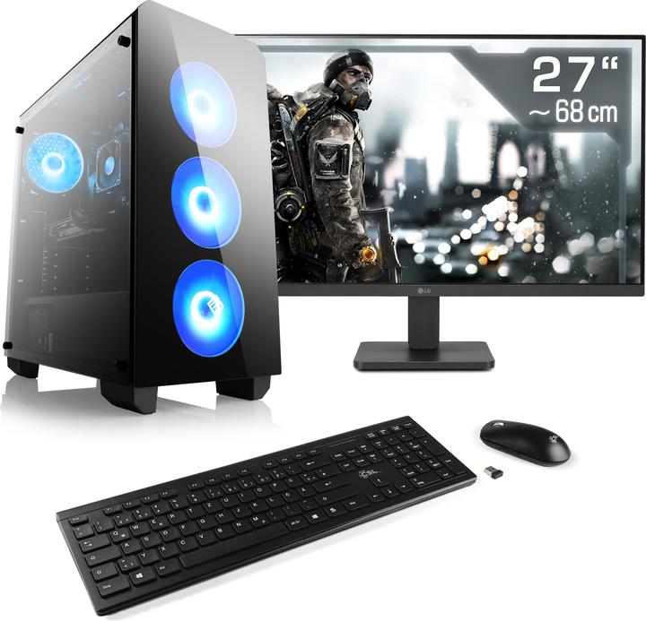 Actual product image CSL Gaming PC M11400H, QWERTZ Layout (DE) (Intel Core i5-14400F, 16 GB, 1000 GB, GeForce RTX 4060)