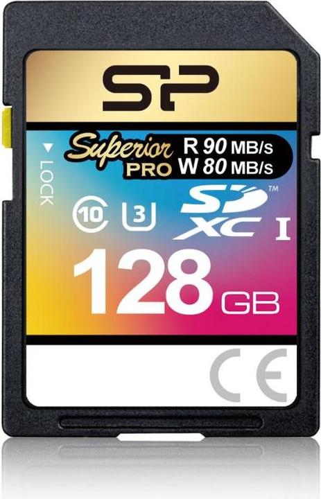 Silicon Power memory card SDXC 128GB Superior Pro UHS-1 U3 (128 GB, SDXC, U3, UHS-I)