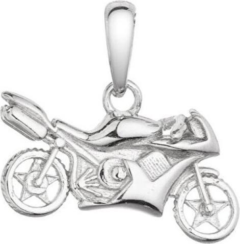 Image du produit Evolution Group - Stylish silver pendant Motorbike 64008 (Argent)