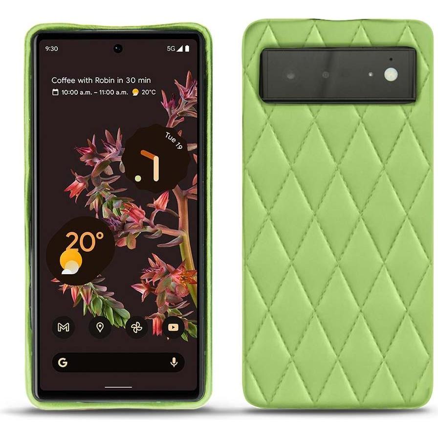 Noreve Lederschutzhülle (Google Pixel 6), Smartphone Hülle, Grün