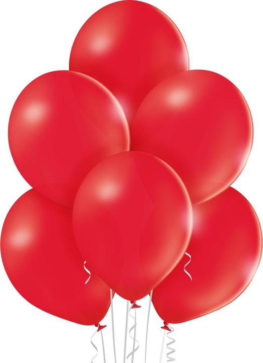 Actual product image Belbal 25 Deco Round Balloons Ø 33 cm RED (25 x)