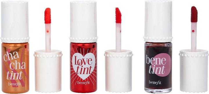 Actual product image BeneFit Cosmetics Lip Tints to Love (Gold, Red, Violet)