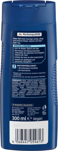 Actual product image dm Balea MEN Shower gel fresh (300 ml)