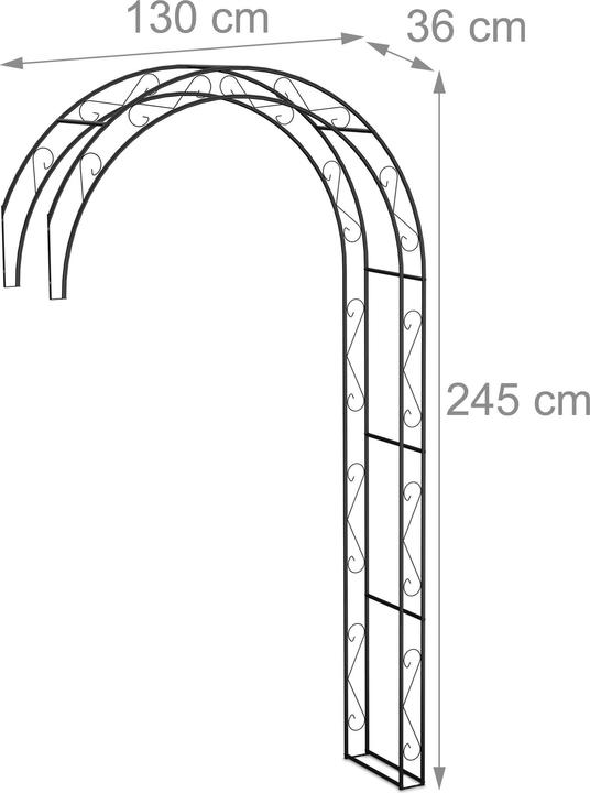 Actual product image Relaxdays Garden Arbour (36 cm, 130 cm)