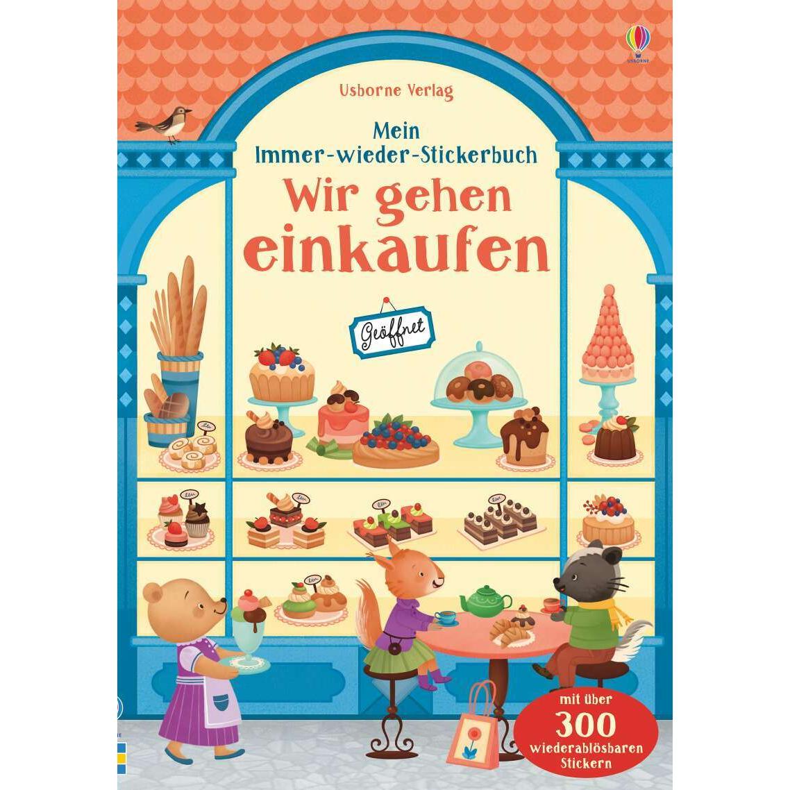 Usborne Publishing, Sticker, Mein Immer-wieder-Stickerbuch: Wir gehen einkaufen