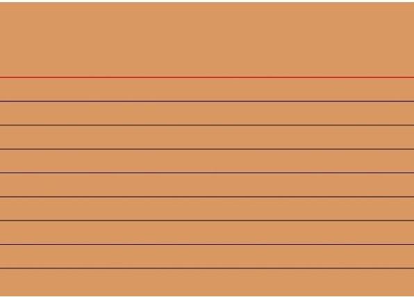 Karteikarte DIN A7 quer liniert orange 100 St./Pack. (A7, 180 g/m²)