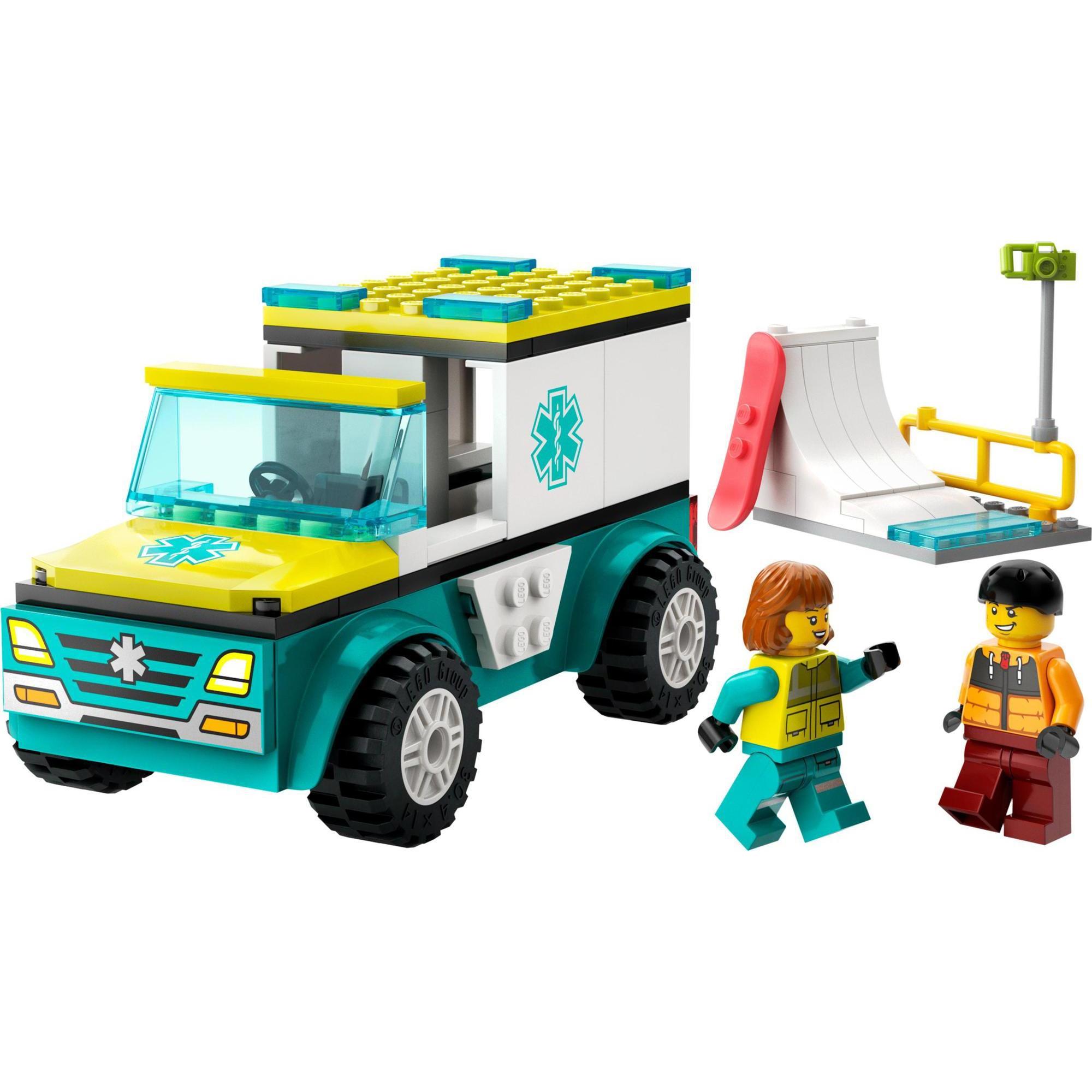 Thumbnail - LEGO Rettungswagen und Snowboarder (60403, LEGO City)