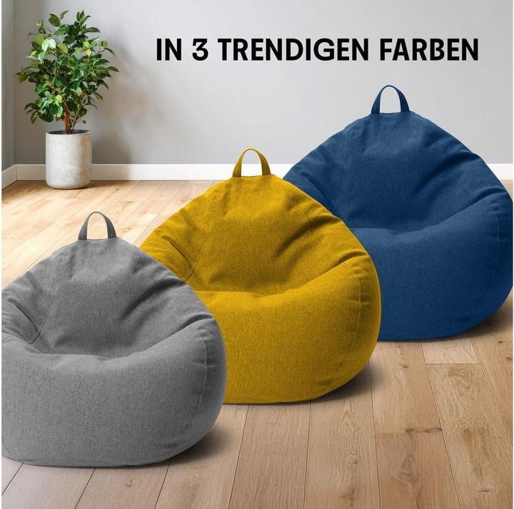 Produktbild Urbanara Sitzsack Basic-Comfort 315 l Polyester (PES), Blau