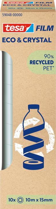 Actual product image tesa tesafilm Eco & Crystal roll 10mx15mm, tower (15 mm)
