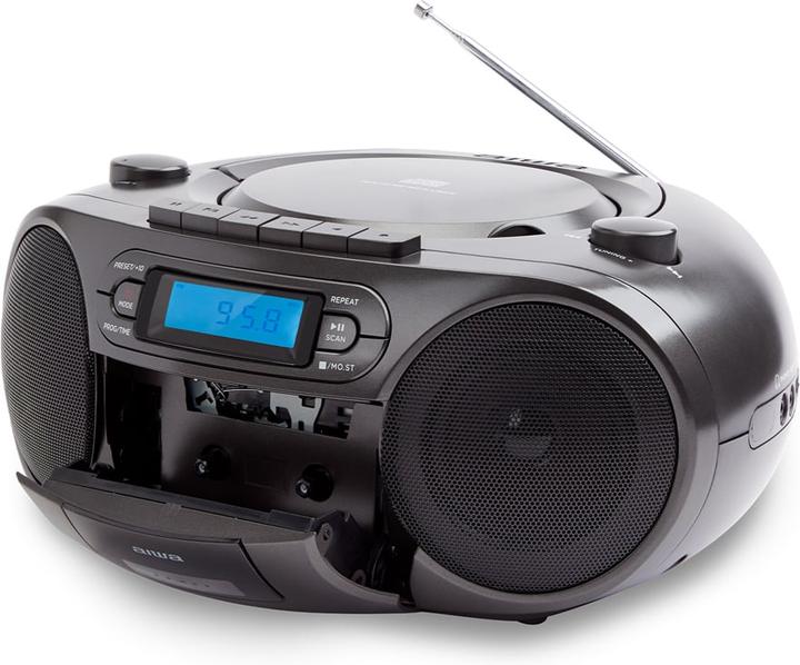 Image du produit Aiwa BBTC-550BK Système stéréo portable Digital Black (FM, PLL, Bluetooth, Fréquence radio (RF))