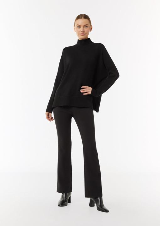 Immagine prodotto Comma Strickpullover Strickpullover mit Stehkragen und Rippdetail (S)