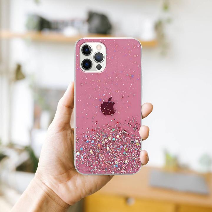 Actual product image Cadorabo TPU cover sparkling glitter (Apple iPhone 12 Pro Max)