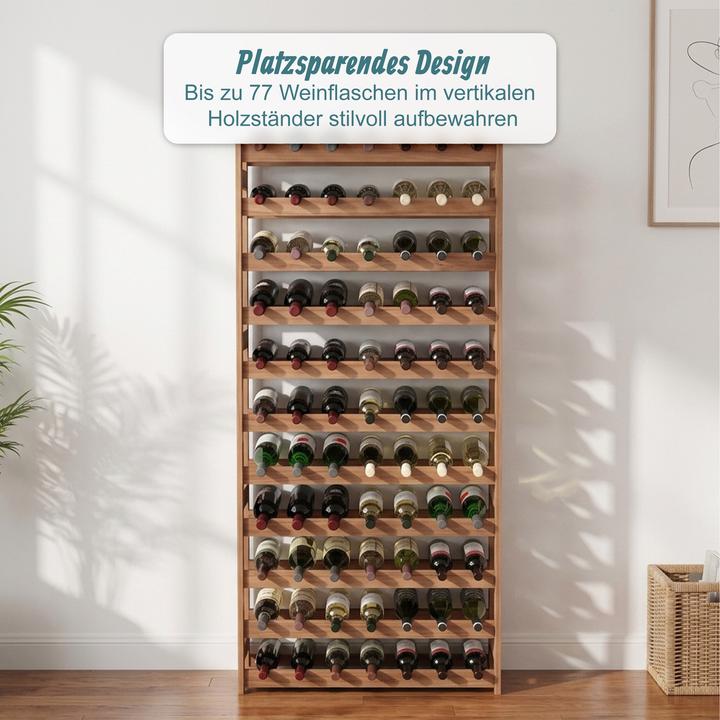 Actual product image Relaxdays winerack (72.50 x 25 x 166 cm)