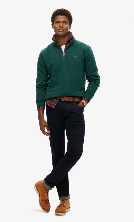 Produktbild Superdry Essential Sweatshirt mit halblangem Reissverschluss und Logo (L)