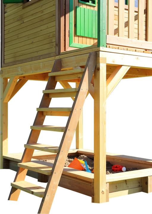 Actual product image Axi Sarah Playhouse Brown / Green - Gray Slide