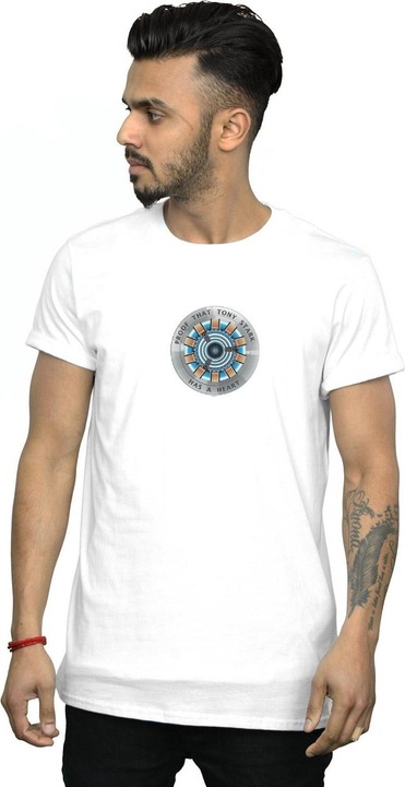 Produktbild Avengers Endgame Tony Stark Heart TShirt (5XL)