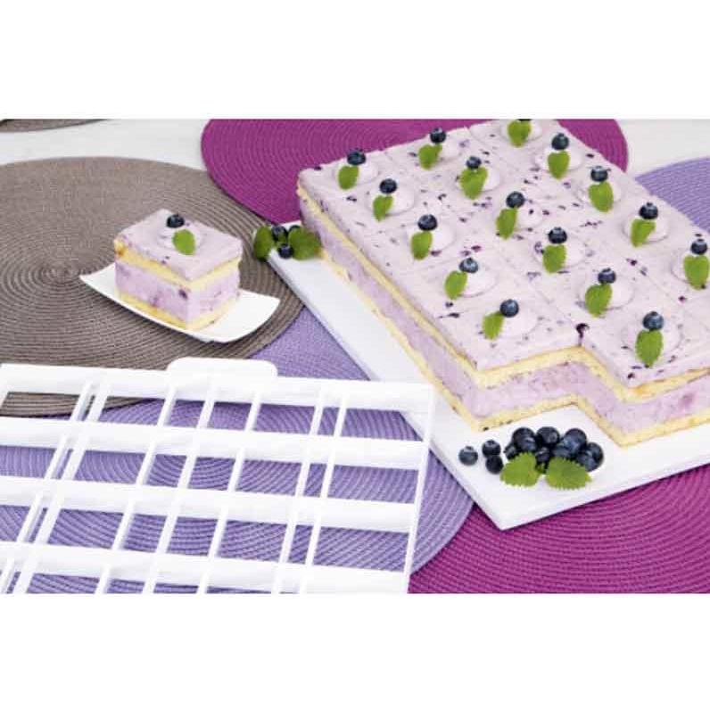 Thumbnail - Städter Kuchenneinteiler 24 oder 30 Stücke, Cake Design Utensilien, Weiss