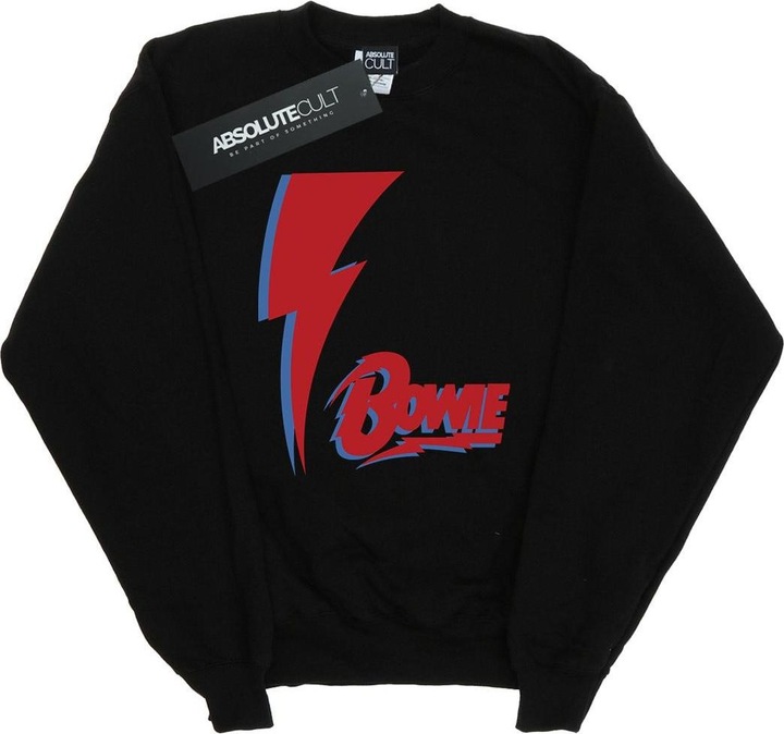 Actual product image David Bowie Womens/Ladies Red Bolt Sweatshirt (M)