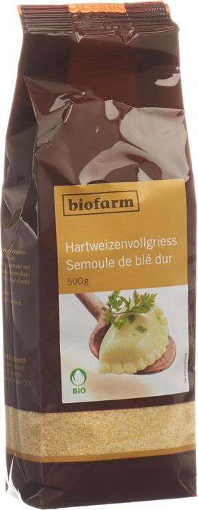 Actual product image Biofarm Durum whole wheat semolina bud (500 g)