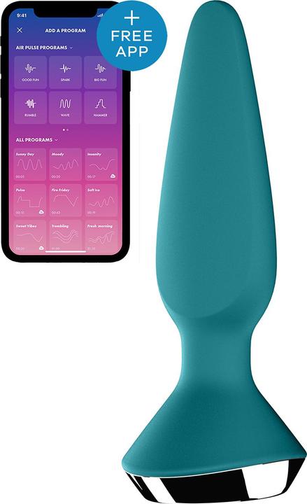 Produktbild Satisfyer Plug-ilicious 1 Plug Vibrator - Petrol