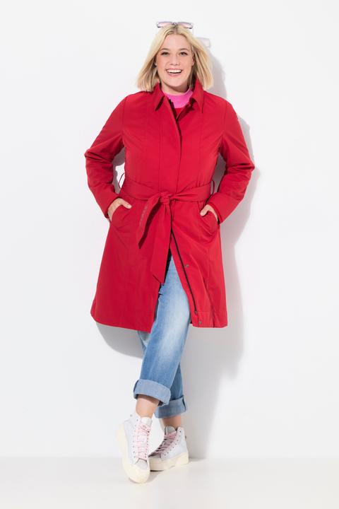 Produktbild Ulla Popken HYPRAR Softshell-Trenchcoat, wasserabweisend, Gürtel (42, 44)