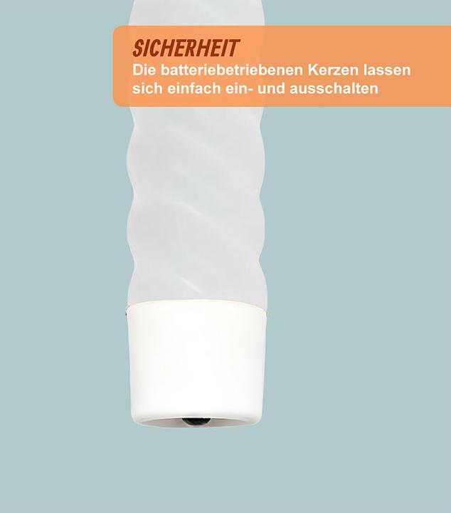 Actual product image Relaxdays 6x LED tapers (6x)