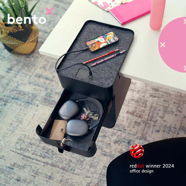 Image du produit Dataflex Bento Desktop Locker 503 Armoire sous la table avec pince de table (45.503), s... (36.10 x 25.40 x 40.70 cm)