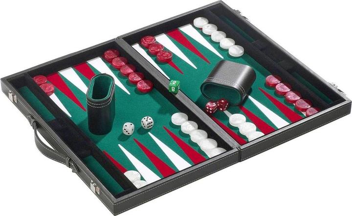 Actual product image Philos Backgammon green - medium - imitation leather (German, French, Italian, English)