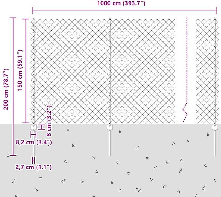 Produktbild vidaXL Aussenbarriere