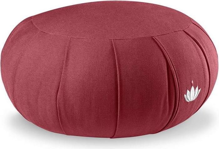 Image du produit Lotuscrafts Coussin de méditation zafu Zen Kapok Bordeaux (15 cm)