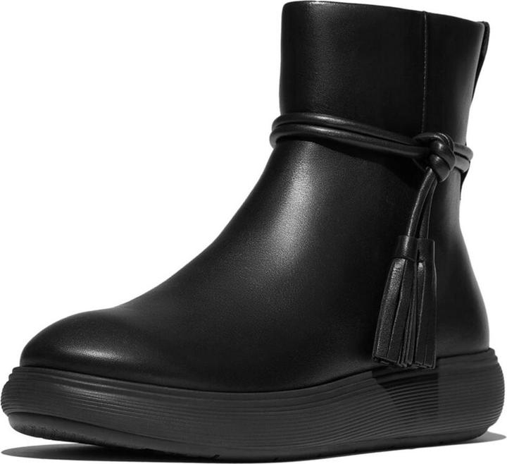 Actual product image Fitflop IQ-Comff Tassel Leather Short Boots (39)