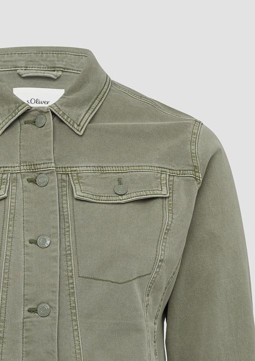 Produktbild S.Oliver Indoor-Jacke Elastische Jeansjacke mit seitlichen Eingrifftaschen (46)