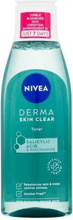Actual product image NIVEA Cleansing lotion Derma Skin Clear (Toner) 200 ml (Face toner, 200 ml)