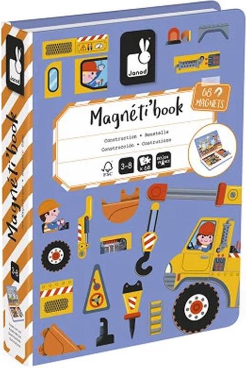 Immagine prodotto Janod Magnetbuch Baustelle (Multilingue, 3 - 8 anni)
