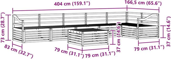 Produktbild vidaXL Outdoor-Sofa