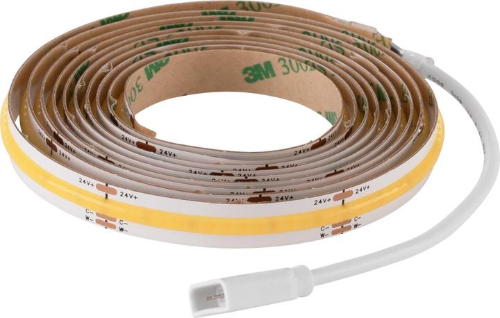 Actual product image EGLO 900577 COB STRIPE LED LED strip 13.2W White Remote control controllable light colour dimmable (White, 200 cm, Indoor)