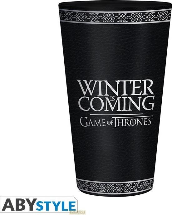 Produktbild ABYstyle GAME OF THRONES - Large Glass - 400ml - Stark - Foil x2