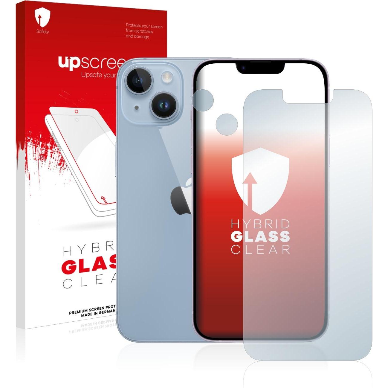 upscreen Scratch Shield Panzerglasfolie (1 Stück, Apple iPhone 14), Smartphone Schutzfolie, Transparent