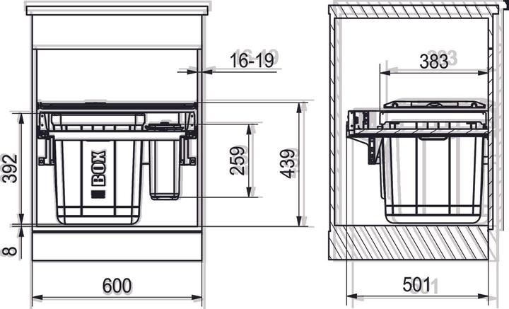 Immagine prodotto Franke Serie 350 H Composta 60 Cop. (40 l)