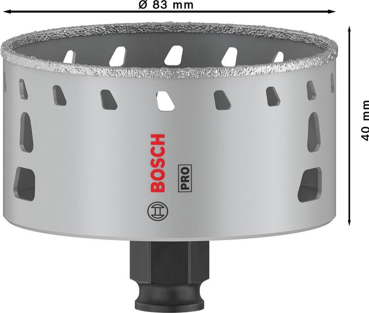 Produktbild Bosch Professional Zubehör PRO Tile PC Plus Lochsäge, 83 mm, HS (83 Millimeter)
