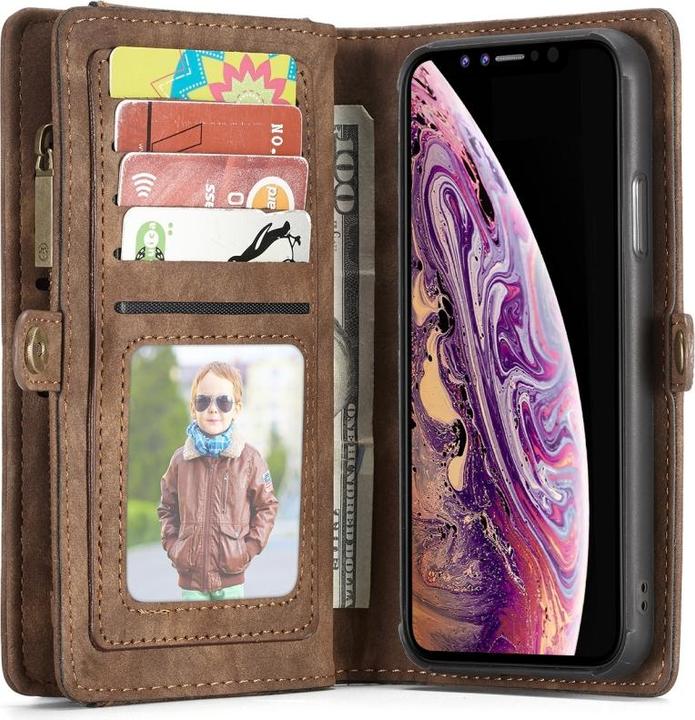 Actual product image Caseme Apple iPhone XR Genuine Leather Wallet Card Case (Apple iPhone XR)