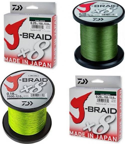 Image du produit Daiwa J Braid X8 Ligne de pêche à tresse ronde (26.50 kg, 0.28 mm)